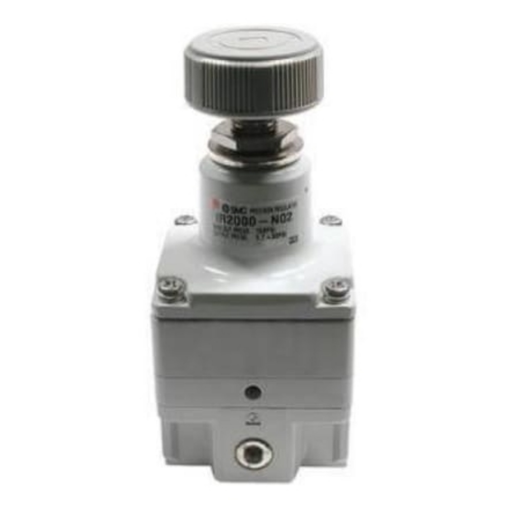 Picture of Rc 1/4 Pneumatic Regulator - 1MPa to 0.05MPa, G 1/4 Female in, 1Mpa max. input, IR2000-02, SMC, IR2000-02BG