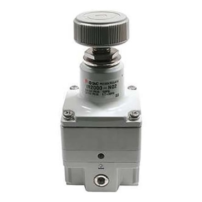 Picture of Rc 3/8 Pneumatic Regulator - 0.01MPa to 0.8MPa, 3/8in, 1MPa max. input, SMC, IR3020-03