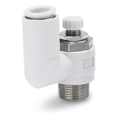 Picture of AS Series One-touch Fitting, R 1/4 to Push In 8 mm, Threaded-to-Tube Connection Style, SMC, AS2301F-02-08S
