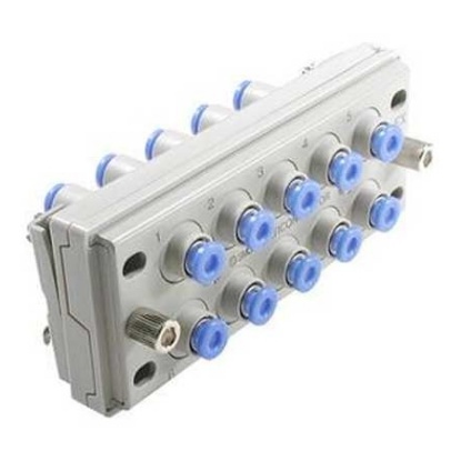 Picture of KDM Series Multi-Connector Fitting, Push In 4 mm to Push In 4 mm, Tube-to-Tube Connection Style, SMC, KDM20-04