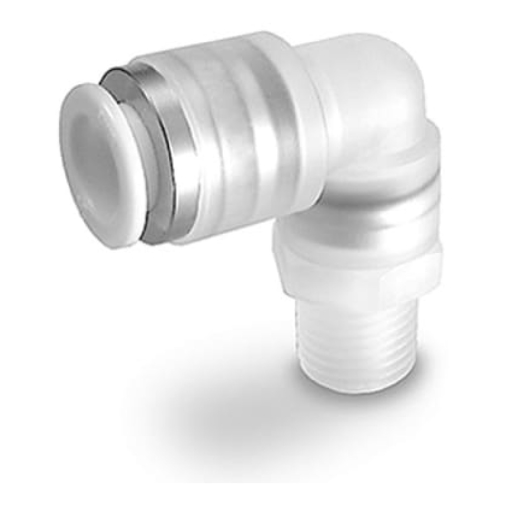 Picture of KP Series Elbow Fitting, Push In 10 mm to Push In 10 mm, Tube-to-Tube Connection Style, SMC, KPL10-00