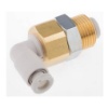 Picture of KQ2 Series Bulkhead Threaded-to-Tube Adaptor, Push In 4 mm to Push In 4 mm, Threaded-to-Tube Connection Style, SMC, KQ2LE04-00A