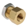 Picture of KQ2 Series Bulkhead Threaded-to-Tube Adaptor, Rc 1/8 Female to Push In 6 mm, Threaded-to-Tube Connection Style, SMC, KQ2E06-01A