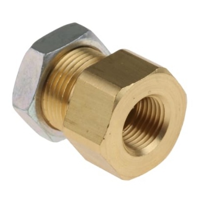 Picture of KQ2 Series Bulkhead Threaded-to-Tube Adaptor, Rc 1/8 Female to Push In 6 mm, Threaded-to-Tube Connection Style, SMC, KQ2E06-01A
