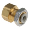 Picture of KQ2 Series Bulkhead Threaded-to-Tube Adaptor, Rc 1/8 Female to Push In 6 mm, Threaded-to-Tube Connection Style, SMC, KQ2E06-01A