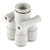 Picture of KQ2 Series Double Y Tube-to-Tube Adaptor Push In 8 mm, Push In 6 mm to Push In 6 mm, Tube-to-Tube Connection Style, SMC, KQ2UD06-08A