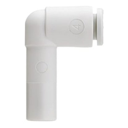 Picture of KQ2 Series Elbow Fitting, 10 mm to Push In 6 mm, Tube-to-Tube Connection Style, SMC, KQ2L06-10A