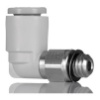 Picture of KQ2 Series Elbow Threaded Adaptor, M3 Male to Push In 4 mm, Threaded-to-Tube Connection Style, SMC, KQ2L04-M3G