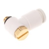 Picture of KQ2 Series Elbow Threaded Adaptor, M5 Male to Push In 6 mm, Threaded-to-Tube Connection Style, SMC, KQ2V06-M5A