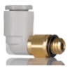 Picture of KQ2 Series Elbow Threaded Adaptor, M6 Male to Push In 6 mm, Threaded-to-Tube Connection Style, SMC, KQ2L06-M6A
