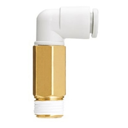 Picture of KQ2 Series Elbow Threaded Adaptor, Push In 1/4 in to Push In 12 mm, SMC, KQ2W12-U02A