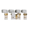 Picture of KQ2 Series Elbow Threaded Adaptor, R 1/4 Male to Push In 8 mm, Threaded-to-Tube Connection Style, SMC, KQ2L08-02AS