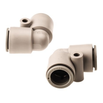 Picture of KQ2 Series Elbow Tube-toTube Adaptor, Push In 12 mm to Push In 10 mm, Tube-to-Tube Connection Style, SMC, KQ2L12-00A