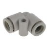Picture of KQ2 Series Elbow Tube-toTube Adaptor, Push In 8 mm to Push In 8 mm, Tube-to-Tube Connection Style, SMC, KQ2L08-00A