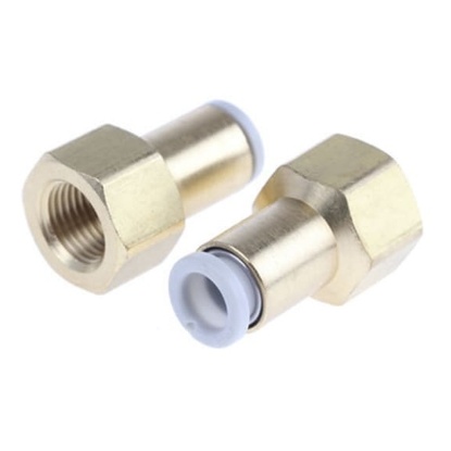 Picture of KQ2 Series Straight Threaded Adaptor, G 1/4 Female to Push In 12 mm, Threaded-to-Tube Connection Style, SMC, KQ2F12-02A