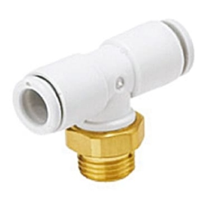 Picture of KQ2 Series Straight Threaded Adaptor, G 1/8 Male to Push In 6 mm, Threaded-to-Tube Connection Style, SMC, KQ2T06-G01A
