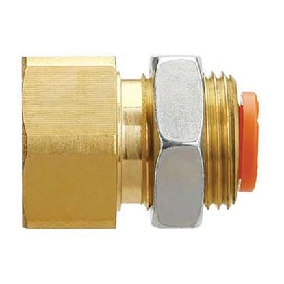 Picture of KQ2 Series Straight Threaded Adaptor, G 1/8 Male to Push In 8 mm, Threaded-to-Tube Connection Style, SMC, KQ2E08-G01A
