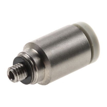 Picture of KQ2 Series Straight Threaded Adaptor, M3 Male to Push In 4 mm, Threaded-to-Tube Connection Style, SMC, KQ2S04-M3G