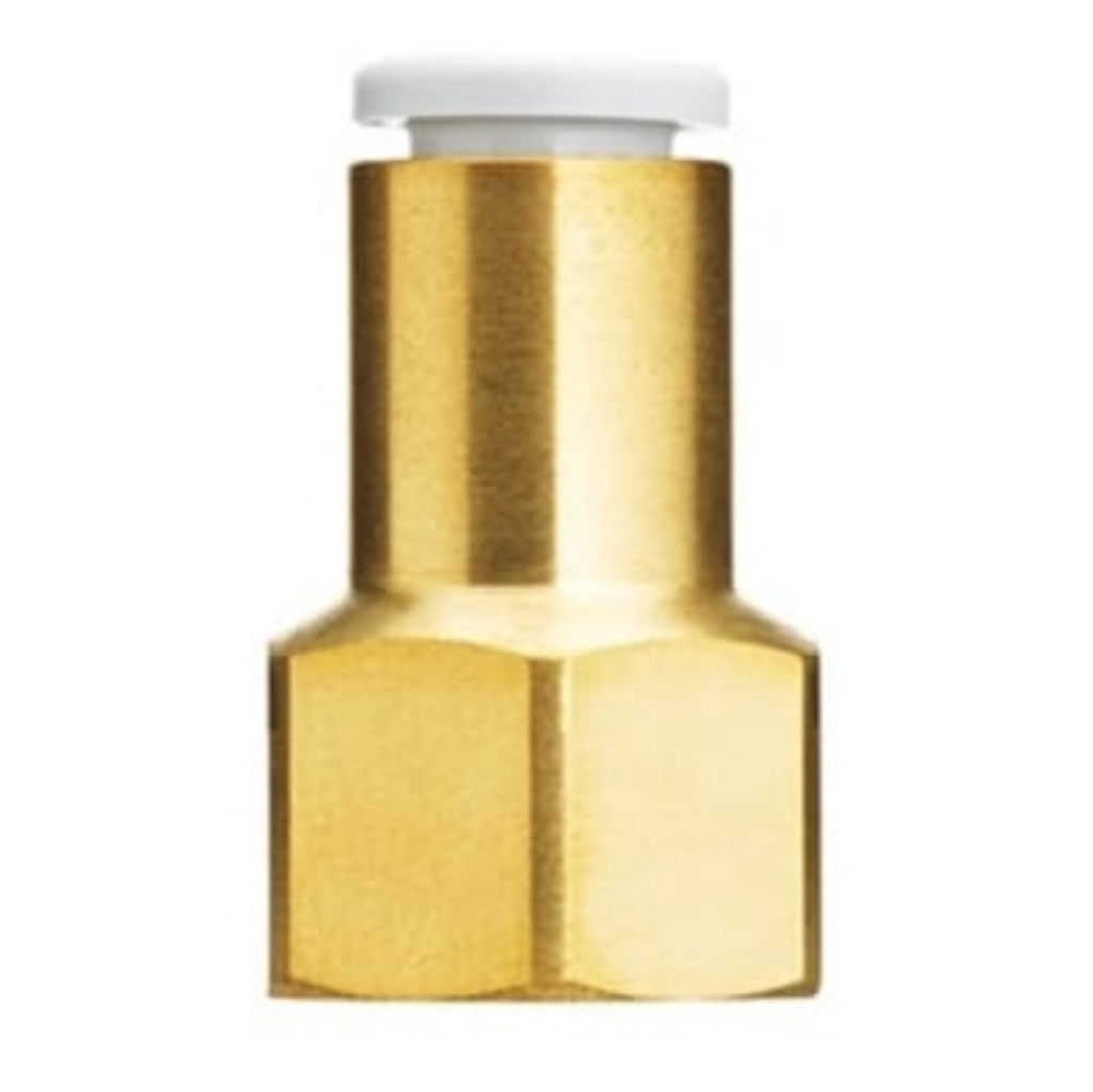 Picture of KQ2 Series Straight Threaded Adaptor, M5 Female to Push In 4 mm, Threaded-to-Tube Connection Style, SMC, KQ2F04-M5A1