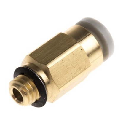 Picture of KQ2 Series Straight Threaded Adaptor, M5 Male to Push In 4 mm, Threaded-to-Tube Connection Style, SMC, KQ2H04-M5A