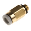 Picture of KQ2 Series Straight Threaded Adaptor, M5 Male to Push In 4 mm, Threaded-to-Tube Connection Style, SMC, KQ2H04-M5A