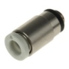 Picture of KQ2 Series Straight Threaded Adaptor, M5 Male to Push In 4 mm, Threaded-to-Tube Connection Style, SMC, KQ2S04-M5N