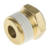Picture of KQ2 Series Straight Threaded Adaptor, R 1/2 Male to Push In 12 mm, Threaded-to-Tube Connection Style, SMC, KQ2H12-04AS