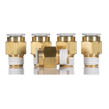 Picture of KQ2 Series Straight Threaded Adaptor, R 1/4 Male to Push In 10 mm, Threaded-to-Tube Connection Style, SMC, KQ2H10-02AS
