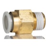Picture of KQ2 Series Straight Threaded Adaptor, R 1/4 Male to Push In 10 mm, Threaded-to-Tube Connection Style, SMC, KQ2H10-02AS