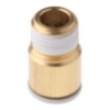 Picture of KQ2 Series Straight Threaded Adaptor, R 1/4 Male to Push In 10 mm, Threaded-to-Tube Connection Style, SMC, KQ2S10-02AS