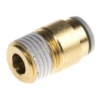 Picture of KQ2 Series Straight Threaded Adaptor, R 1/4 Male to Push In 8 mm, Threaded-to-Tube Connection Style, SMC, KQ2S08-02AS