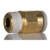 Picture of KQ2 Series Straight Threaded Adaptor, R 1/8 Male to Push In 6 mm, Threaded-to-Tube Connection Style, SMC, KQ2H06-01AS