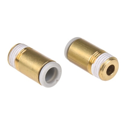 Picture of KQ2 Series Straight Threaded Adaptor, R 1/8 Male to Push In 6 mm, Threaded-to-Tube Connection Style, SMC, KQ2S06-01AS