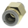Picture of KQ2 Series Straight Threaded Adaptor, R 1/8 Male to Push In 8 mm, Threaded-to-Tube Connection Style, SMC, KQ2H08-01AS