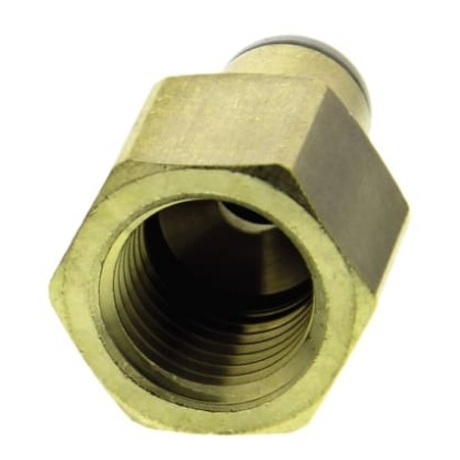 Picture of KQ2 Series Straight Threaded Adaptor, Rc 1/4 Female to Push In 6 mm, Threaded-to-Tube Connection Style, SMC, KQ2F06-02A
