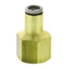 Picture of KQ2 Series Straight Threaded Adaptor, Rc 1/4 Female to Push In 6 mm, Threaded-to-Tube Connection Style, SMC, KQ2F06-02A
