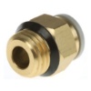 Picture of KQ2 Series Straight Threaded Adaptor, Uni 1/4 Male to Push In 8 mm, Threaded-to-Tube Connection Style, SMC, KQ2H08-U02A