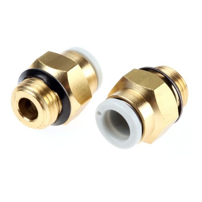 Picture of KQ2 Series Straight Threaded Adaptor, Uni 1/8 Male to Push In 6 mm, Threaded-to-Tube Connection Style, SMC, KQ2H06-U01A