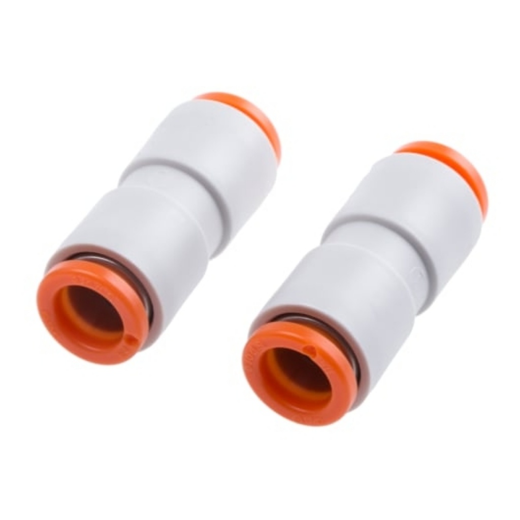Picture of KQ2 Series Straight Tube-to-Tube Adaptor, Push In 1/4 in to Push In 1/4 in, Tube-to-Tube Connection Style, SMC, KQ2H07-00A