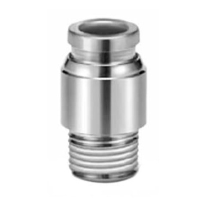 Picture of KQG2 Series, R 1/4 Female to Push In 12 mm, Threaded-to-Tube Connection Style, SMC, KQG2S12-02S