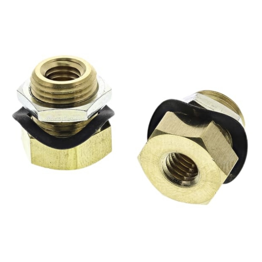 Picture of M Series Bulkhead Threaded Adaptor, M5 Female to M5 Female, Threaded Connection Style, SMC, M-5E