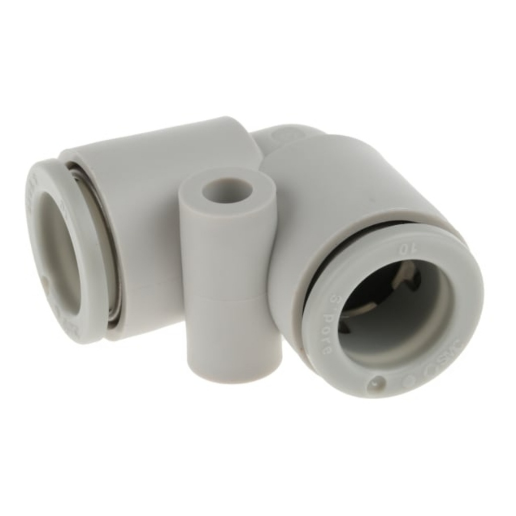 Picture of KQ2 Series Elbow Tube-toTube Adaptor, Push In 10 mm to Push In 10 mm, Tube-to-Tube Connection Style, SMC, KQ2L10-00A