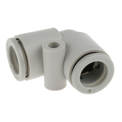 Picture of KQ2 Series Elbow Tube-toTube Adaptor, Push In 10 mm to Push In 10 mm, Tube-to-Tube Connection Style, SMC, KQ2L10-00A