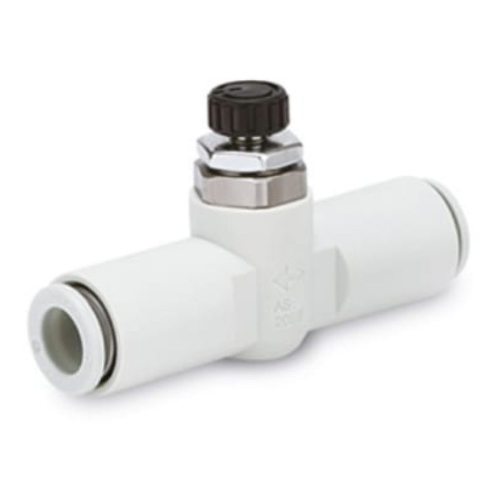 Picture of AS2001FM Series Tube Flow Controller, 6mm Tube Inlet Port x 6mm Tube Outlet Port, SMC, AS2001FM-06