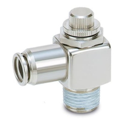 Picture of AS220 Series Threaded Speed Controller, M5 Inlet Port x 6mm Tube Outlet Port, SMC, ASG220F-M5-06