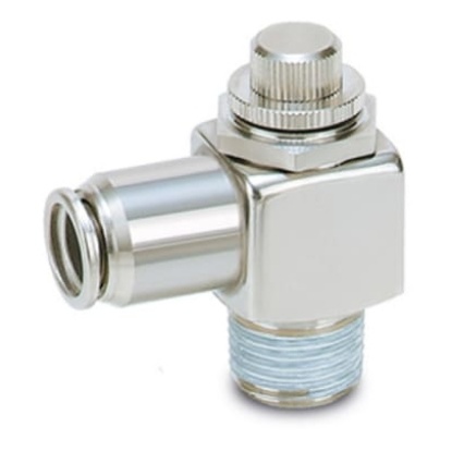 Picture of ASG Series Tube Flow Controller, G 1/8 Inlet Port, R1/8in Tube Inlet Port x 8mm Tube Outlet Port, SMC, ASG321F-01-08S