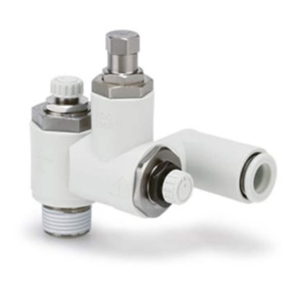 Picture of ASQ Series Tube Flow Controller, G 1/2 Inlet Port, R1/8in Tube Inlet Port x 10mm Tube Outlet Port, SMC, ASQ630F-04-10S