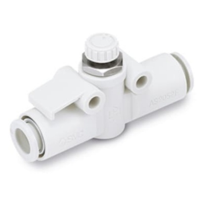 Picture of AS Series Speed Controller, 3.2mm Tube Inlet Port x 3.2mm Tube Outlet Port, SMC, AS1002F-23-X214