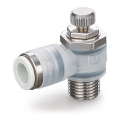 Picture of AS Series Speed Controller, G 1/4 Inlet Port x 4mm Tube Outlet Port, SMC, AS2201F-U02-04