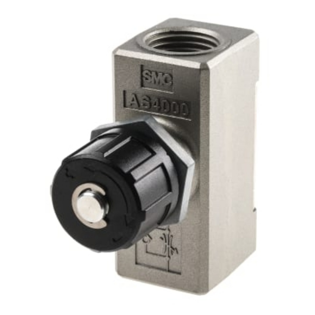 Picture of AS Series Threaded Flow Regulator, G 1/2 Female Inlet Port x G 1/2 Female Outlet Port, SMC, EAS4000-F04